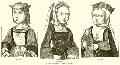 I tre figli di Filippo di Castiglia da English School