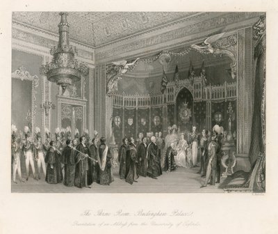 La Sala del Trono, Buckingham Palace da English School