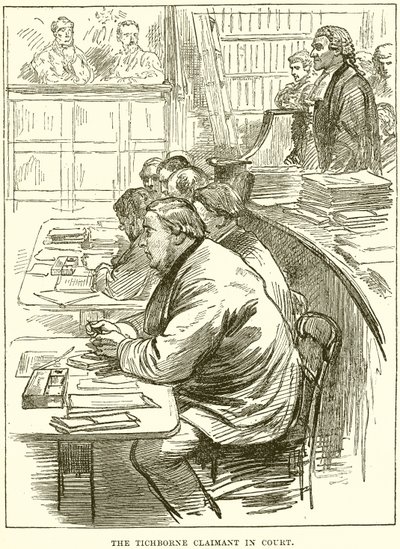 Il pretendente Tichborne in tribunale da English School