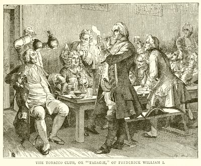 Il Club del Tabacco, o Tabagie, di Federico Guglielmo I da English School