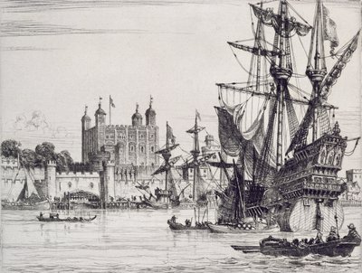 La Torre di Londra nel Medioevo da English School