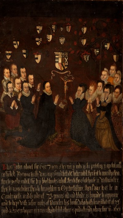 La famiglia Towneley in preghiera, c.1800 da English School