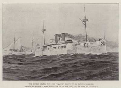 La nave da guerra degli Stati Uniti "Maine", esplosa nel porto dell