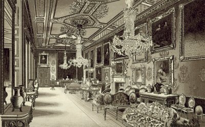 La stanza Vandyke, Castello di Windsor da English School