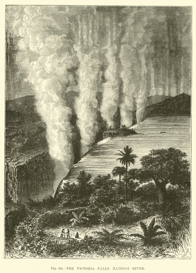 Le cascate Vittoria, fiume Zambesi da English School