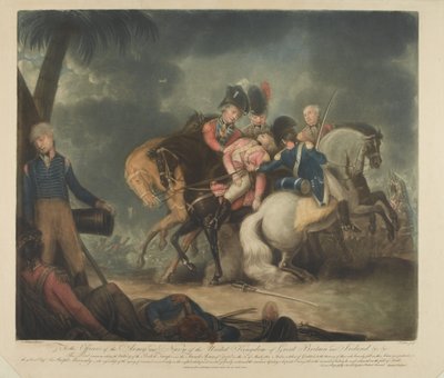 La vittoria delle truppe britanniche sui francesi, 21 marzo 1801 da English School