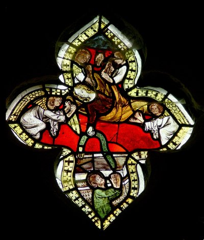 La Vergine lascia la sua cintura a San Tommaso durante la sua Assunzione. c.1325-50 da English School
