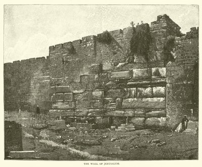 Il Muro di Gerusalemme (incisione) da English School