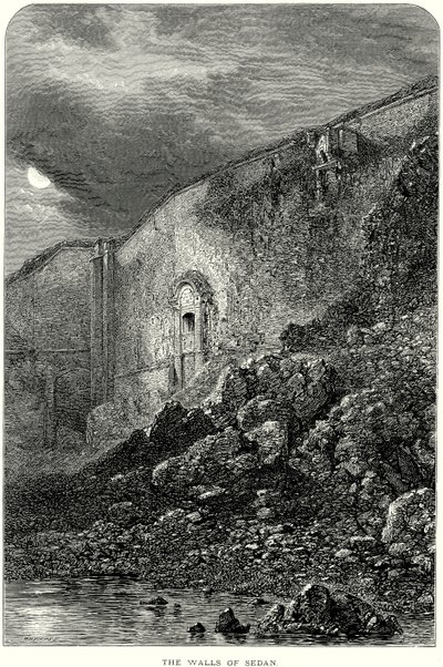 Le mura di Sedan (incisione) da English School