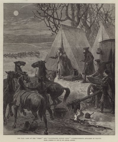 La guerra, campo dei corrispondenti del "Times" e dell