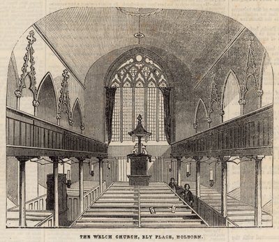 La Chiesa Gallese, Ely Place, Holborn da English School