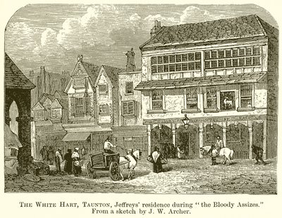 Il cervo bianco, Taunton, residenza di Jeffreys durante le Bloody Assizes da English School