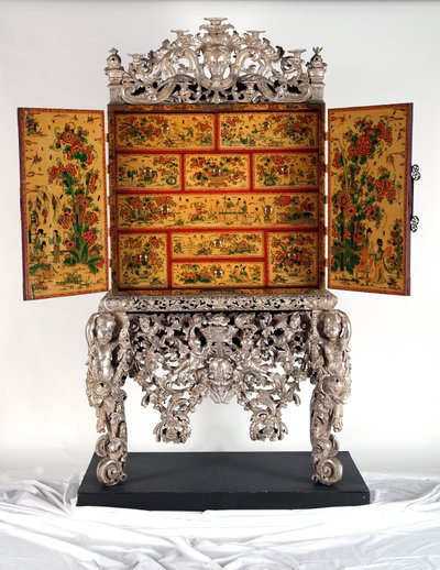 Il Cabinet di Witcombe, c.1697 da English School