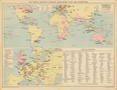 Il Mondo, Borse, Scambi Finanziari, Fiere ed Esposizioni da English School