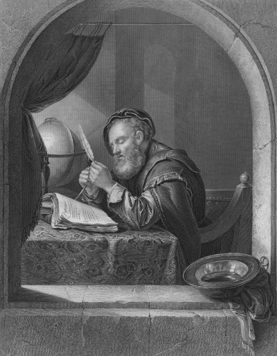 Il Maestro di Scrittura (incisione) da English School