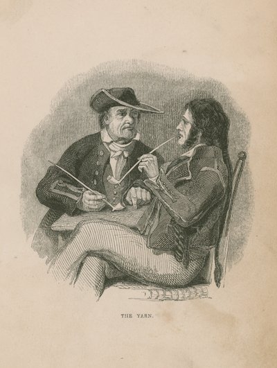 Il filato; illustrazione da Poor Jack di Frederick Marryat da English School