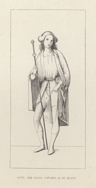 Il giovane Raffaello come San Rocco da English School