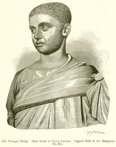 Filippo il Giovane (Busto trovato a Civita Lavinia. Campidoglio, Sala degli Imperatori, No. 69) da English School