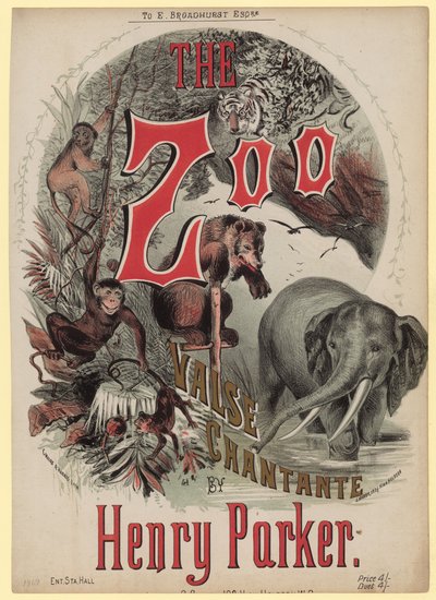 Lo Zoo Charante. Valse Chantante di Henry Parker da English School