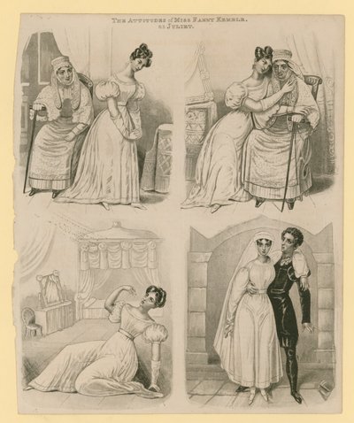 Le attitudini di Miss Fanny Kemble come Giulietta da English School