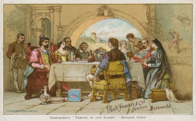 La scena del banchetto da La bisbetica domata di Shakespeare da English School