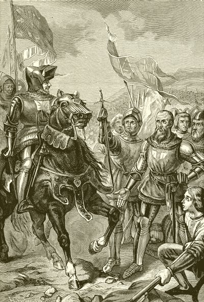 La battaglia di Cocherel da English School