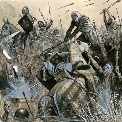 La battaglia di Courtrai da English School