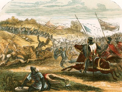 La battaglia di Hastings da English School