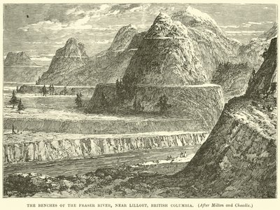 Le rive del fiume Fraser, vicino a Lilloet, Columbia Britannica da English School