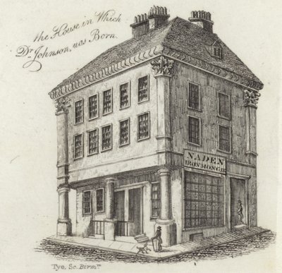 Il luogo di nascita del Dr Samuel Johnson da English School