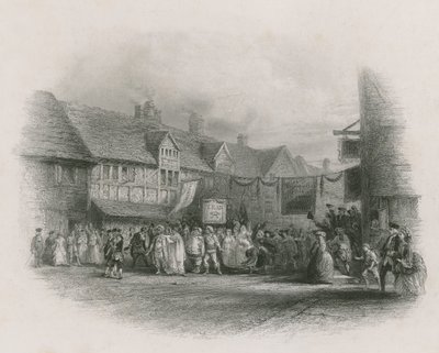 Il luogo di nascita di Shakespeare con la Processione del Giubileo di Garrick da English School