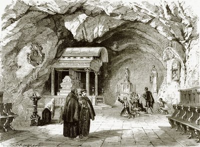 La cappella di Santa Rosalia vicino a Palermo, in Sicilia da English School