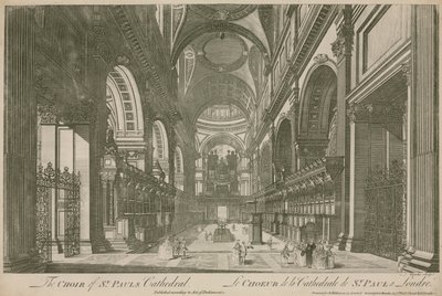 Il coro della Cattedrale di St Paul, Londra da English School