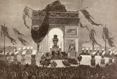La bara dello scrittore francese Victor Hugo da English School
