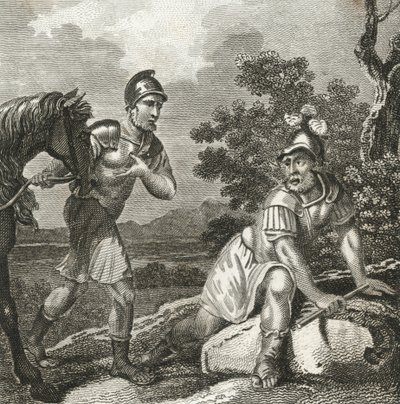 La morte di Emilio Paolo (incisione) da English School