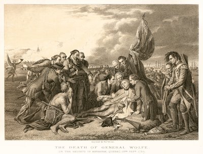 La morte del Generale Wolfe da English School