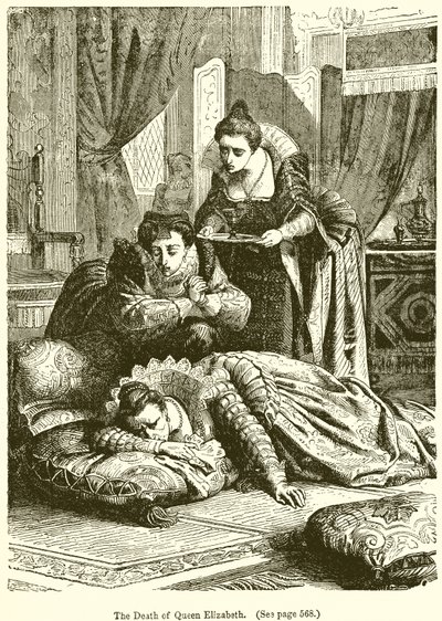 La morte della Regina Elisabetta da English School