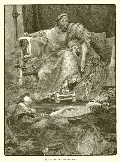 La morte di Sardanapalo da English School