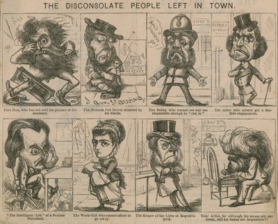 Le persone sconsolate in città da English School
