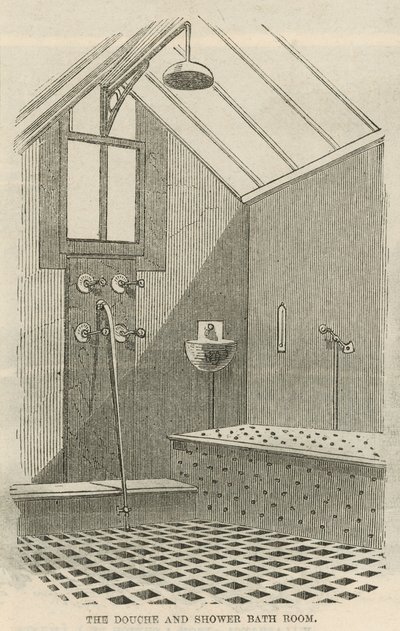 La stanza della doccia e del bagno a getto da English School