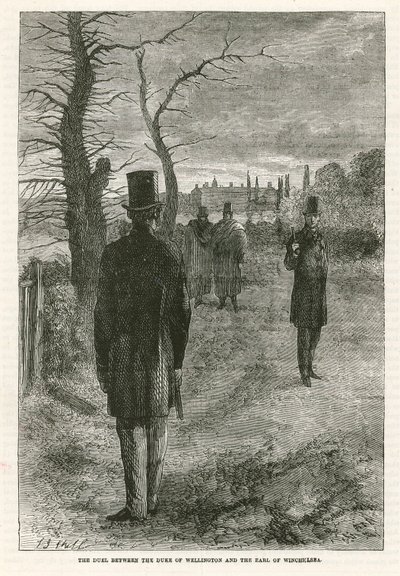 Il duello tra il Duca di Wellington e il Conte di Winchelsea da English School