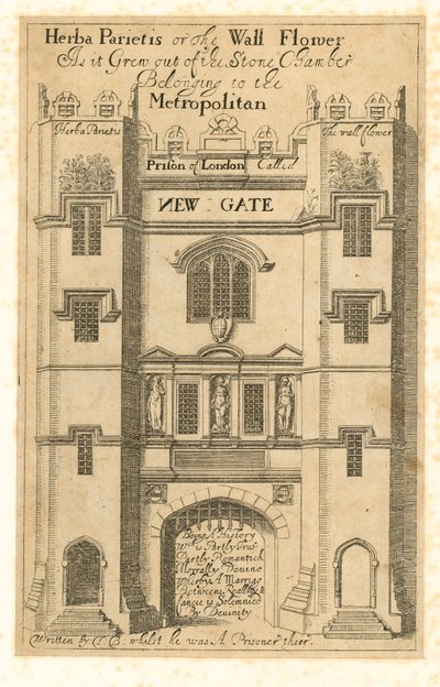 La prima vista conosciuta di Newgate da English School
