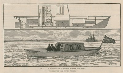 La barca elettrica sul Tamigi da English School
