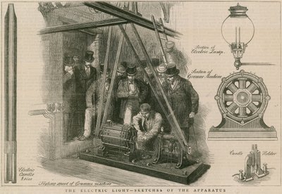 La luce elettrica - schizzi dell