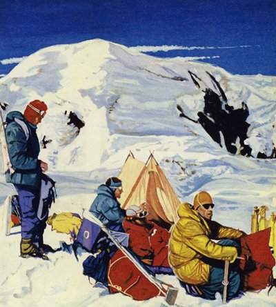 La spedizione allestì otto campi, l