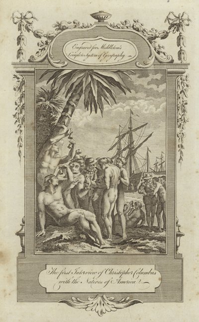 Il primo incontro di Cristoforo Colombo con i nativi d