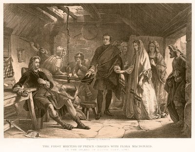Il primo incontro del Principe Carlo con Flora Macdonald da English School