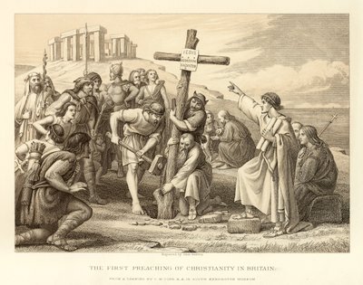 La prima predicazione del Cristianesimo in Britannia da English School