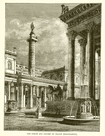 Il foro e la colonna di Traiano da English School