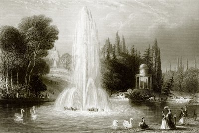 La fontana a Wilhelmshöhe, vicino a Kassel da English School